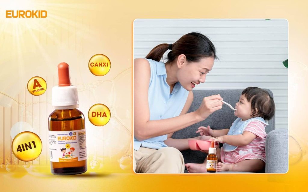 Eurokid D3k2 hỗ trợ dinh dưỡng cho bé